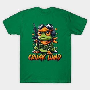 Croak Loud: Angry Frog T-Shirt for the Bold T-Shirt